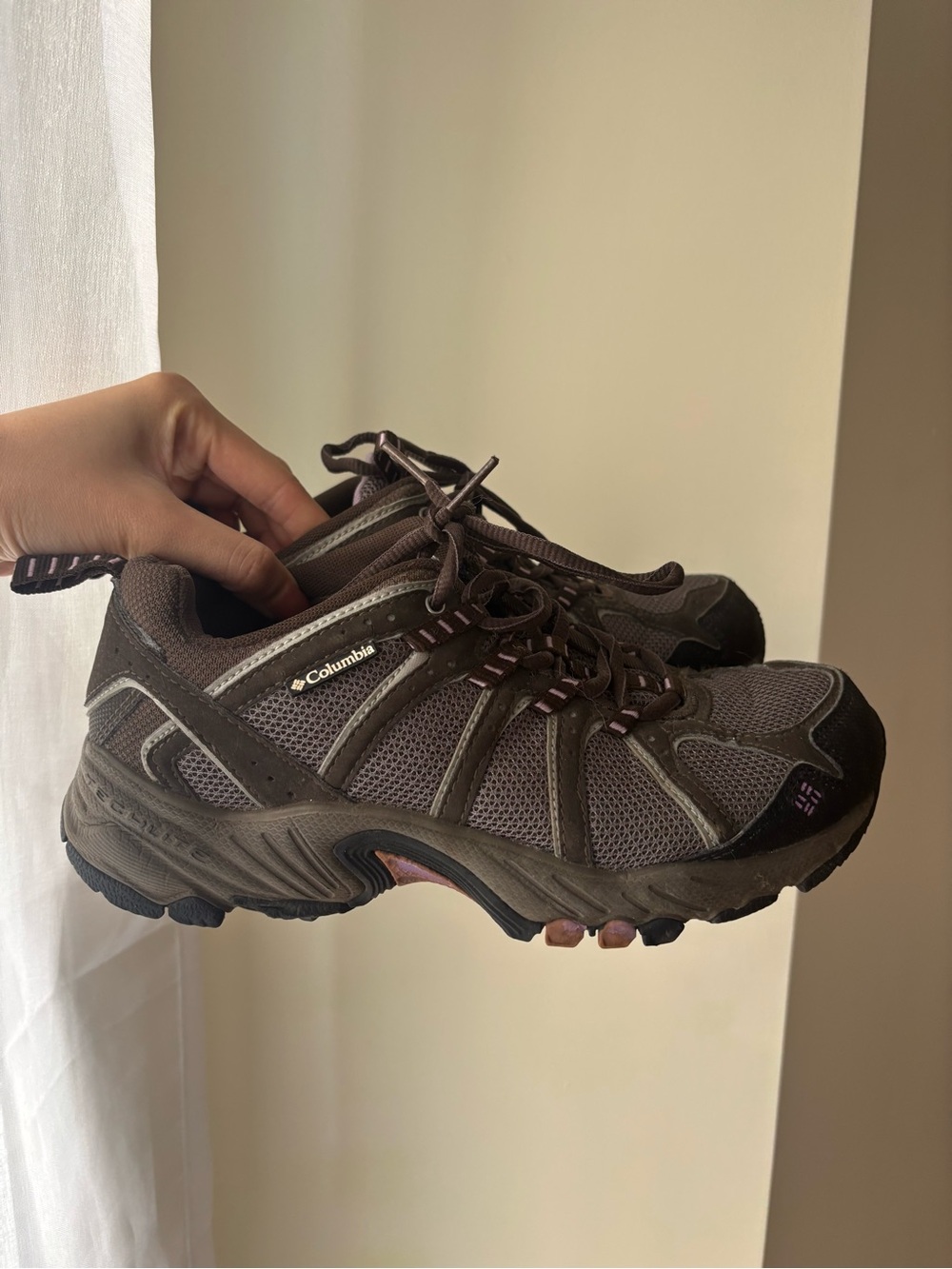 Columbia Women's Brown Mesh Athletic Trail Shoes